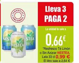 mYm supermercados NESTEA Resfresco Té Limón o Sin Azúcar oferta