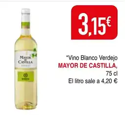 mYm supermercados MAYOR CASTILLA Vino Blanco Verdejo oferta