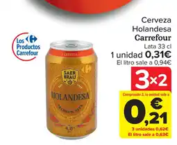 Carrefour Cerveza Holandesa Carrefour oferta
