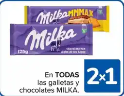 Carrefour MILKA En todas las galletas y chocolates oferta