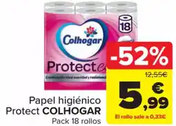 Carrefour COLHOGAR Papel higiénico Protect COLHOGAR oferta