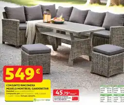 Alcampo Conjunto rinconera modelo montreal gardenstar oferta