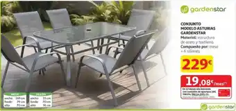 Alcampo GARDENSTAR Conjunto modelo asturias oferta