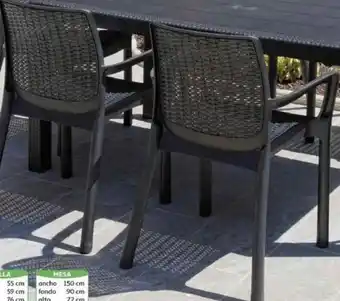 Alcampo Sillón miranda ratán modelo elegante oferta
