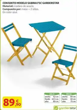 Alcampo Conjunto modelo sabina fsc gardenstar oferta