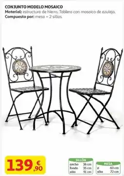 Alcampo Conjunto modelo mosaico oferta