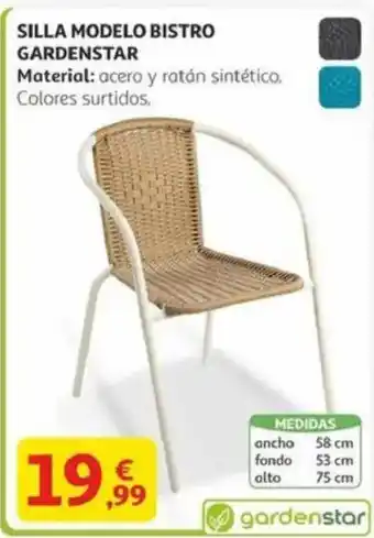 Alcampo Silla modelo bistro gardenstar oferta