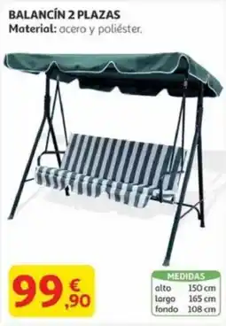Alcampo Balancin 2 plazas oferta