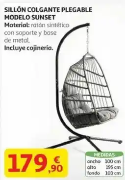 Alcampo Sillón colgante plegable modelo sunset oferta