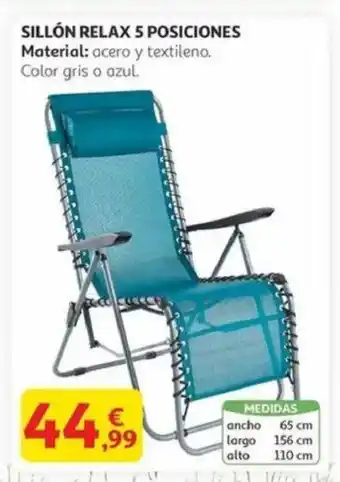 Alcampo Sillón relax 5 posiciones oferta