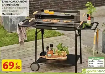 Alcampo GARDENSTAR Barbacoa carbón oferta