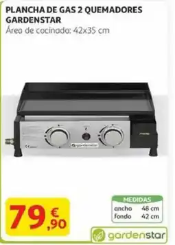 Alcampo GARDENSTAR Plancha de gas 2 quemadores oferta