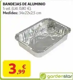 Alcampo GARDENSTAR Bandejas de aluminio oferta