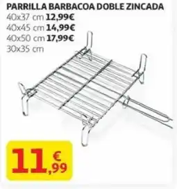 Alcampo Parrilla barbacoa doble zincada oferta