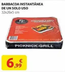 Alcampo Barbacoa instantánea de un solo uso oferta