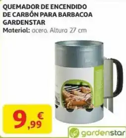 Alcampo GARDENSTAR Quemador de encendido de carbón para barbacoa oferta