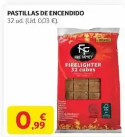 Alcampo FIRE FAMILY Pastillas de encendido oferta