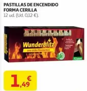 Alcampo PASTILLAS DE ENCENDIDO FORMA CERILLA oferta