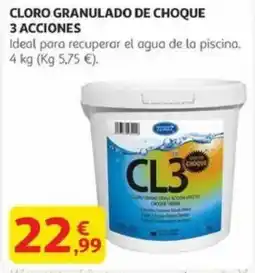 Alcampo Cloro granulado de choque 3 acciones oferta