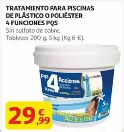 Alcampo Tratamiento para piscinas de plástico o poliéster 4 funciones pqs oferta