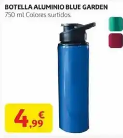 Alcampo Botella aluminio blue garden oferta