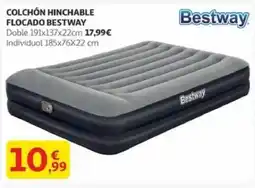 Alcampo BESTWAY Colchón hinchable flocado oferta