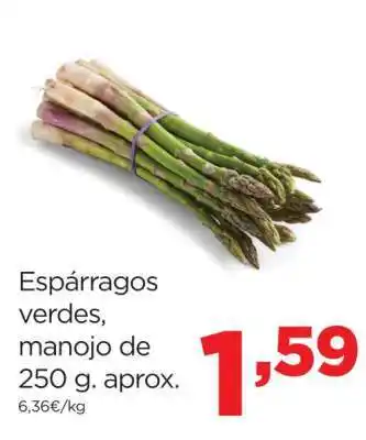 Alimerka Espárragos verdes, manojo de 250 g. aprox oferta