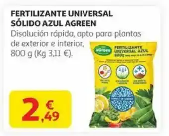 Alcampo Fertilizante universal sólido azul agreen oferta