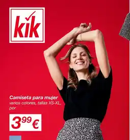 KIK Camiseta para mujer oferta