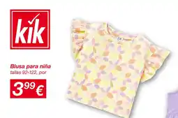KIK Blusa para niña oferta
