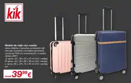 KIK Maleta de viaje con ruedas oferta