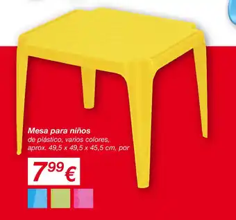 KIK Mesa para niños oferta
