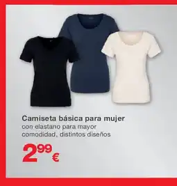 KIK Camiseta básica para mujer oferta