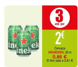 mYm supermercados HEINEKEN Cerveza oferta