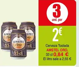 mYm supermercados AMSTEL ORO Cerveza Tostada oferta