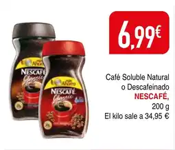 mYm supermercados NESCAFÉ Café Soluble Natural o Descafeinado oferta