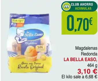 mYm supermercados LA BELLA EASO Magdalenas Redonda oferta
