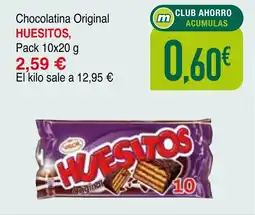 mYm supermercados HUESITOS Chocolatina Original oferta
