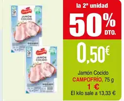 mYm supermercados CAMPOFRIO Jamón Cocido oferta