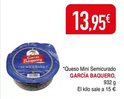 mYm supermercados GARCÍA BAQUERO Queso Mini Semicurado oferta