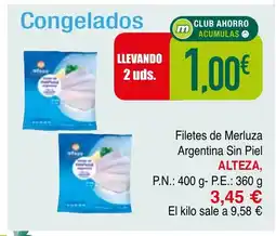mYm supermercados ALTEZA Filetes de Merluza Argentina Sin Piel oferta