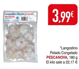 mYm supermercados PESCANOVA Langostino Pelado Congelado oferta