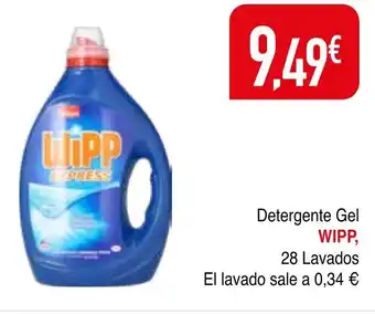 mYm supermercados WIPP Detergente Gel oferta