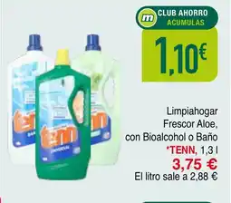 mYm supermercados TENN Limpiahogar Frescor Aloe, con Bioalcohol o Baño oferta