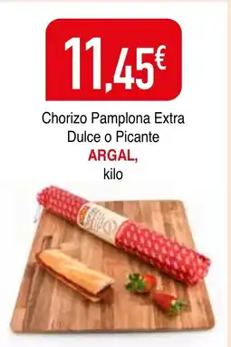mYm supermercados ARGAL Chorizo Pamplona Extra Dulce o Picante oferta