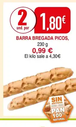 mYm supermercados Barra bregada picos oferta
