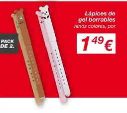 KIK Lápices de gel borrables oferta
