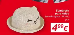 KIK Sombrero para niños oferta