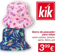 KIK Gorro de pescador para niños oferta