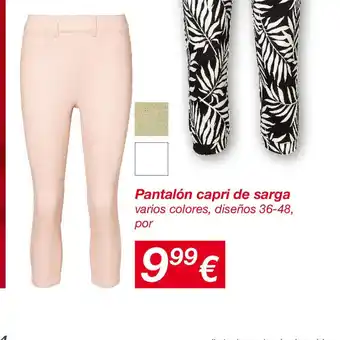 KIK Pantalón capri de sarga oferta
